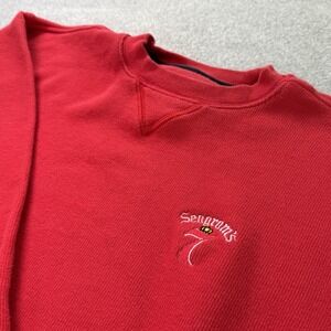 Cutter & Buck Seagram's 7 Crown Red Crewneck Sweatshirt Men's M Whiskey Promo
